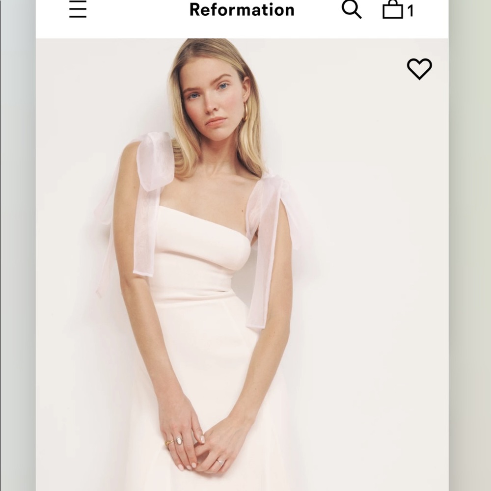 Reformation Kairo Dress Ivory